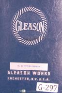 Gleason-Gleason Operators Instruction No 27 Hypoid Grinder Manual Year (1952)-#27-No. 27-01